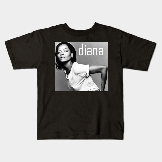 Vintage Diana Ross Kids T-Shirt by kilshamy